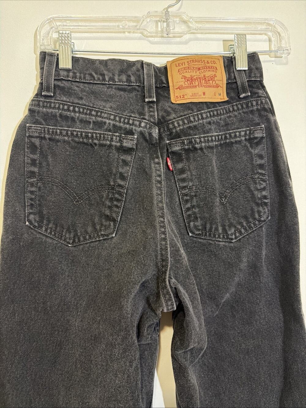 Vintage LEVI'S 512 Mom Jeans Slim Fit Tapered Leg Size 5 M (MFD 02/00) USA